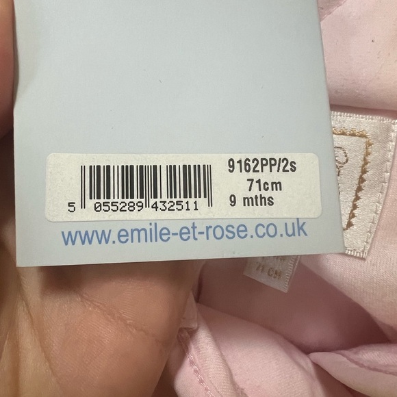 Emilie et Rose quilted pink barn jacket | 9mo. | new with tags - Picture 7 of 7